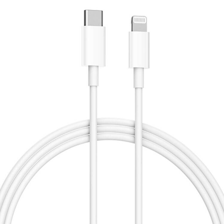 Cabo de Dados Xiaomi USB-C p/ Lightning 1m Branco