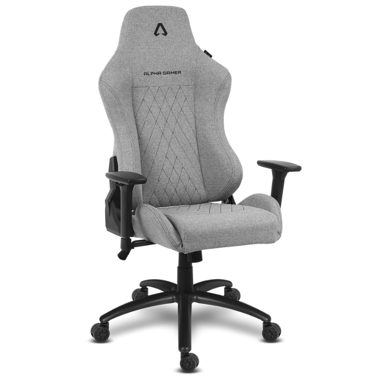 Cadeira Gaming Alpha Gamer Gaia Light Fabric V2 Cinzento