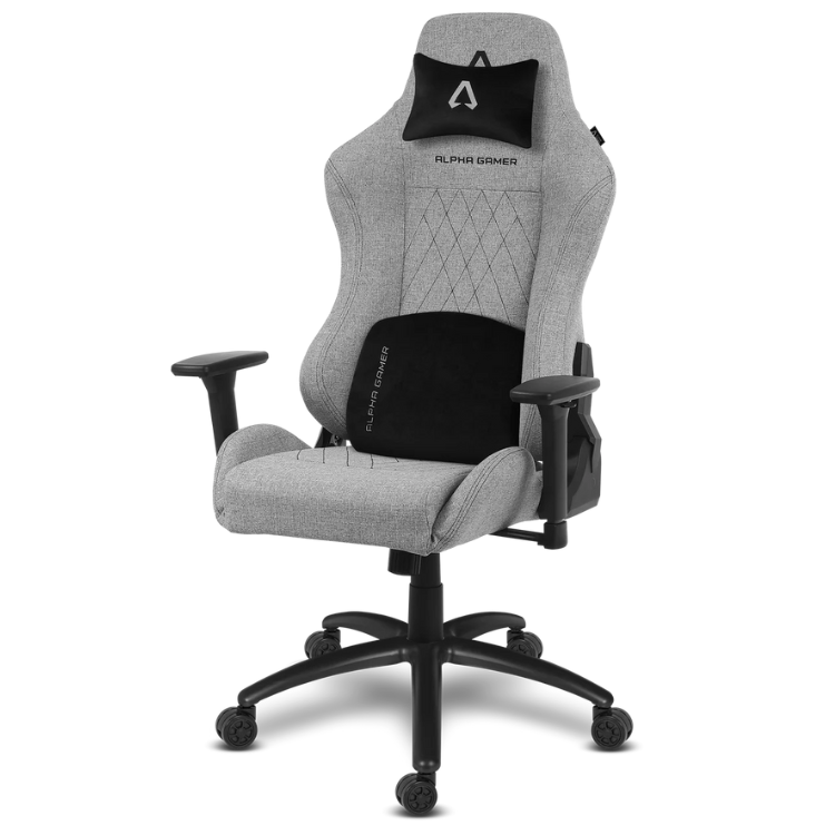 Cadeira Gaming Alpha Gamer Gaia Light Fabric V2 Cinzento