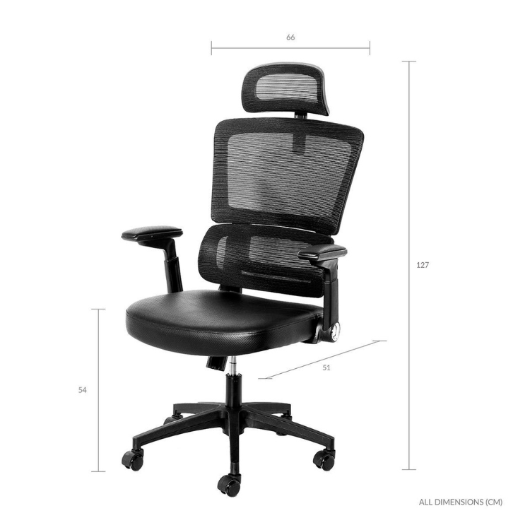 Cadeira Escritório Napofix Ergoflex OC1000 Preto