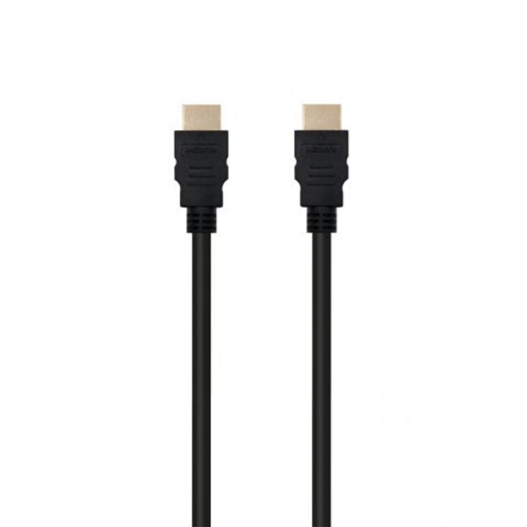 Black Ewent HDMI cable with Ethernet, 3m, gold-plated connectors.