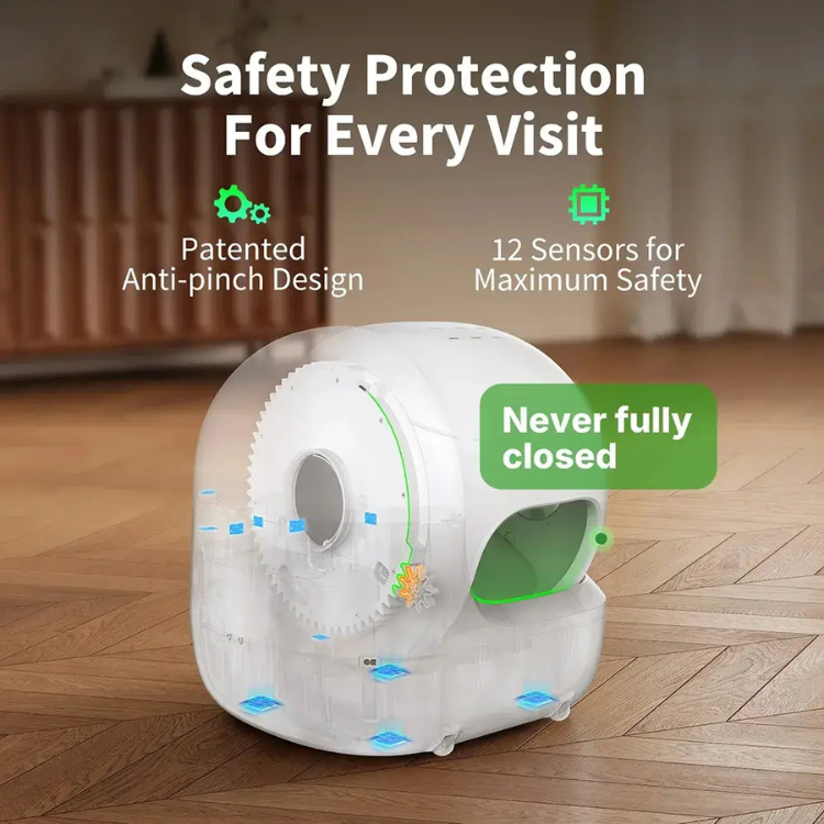 Caixa de Areia Inteligente Petkit Purobot Max Pro 2 c/ Câmara Smart Cat Litter Box