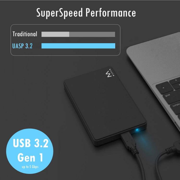 Caixa Externa 2.5" Ewent USB 3.0 Preto