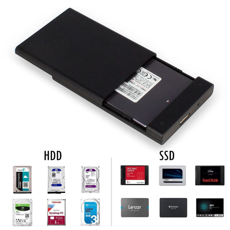 Caixa Externa 2.5" Ewent USB 3.0 Preto