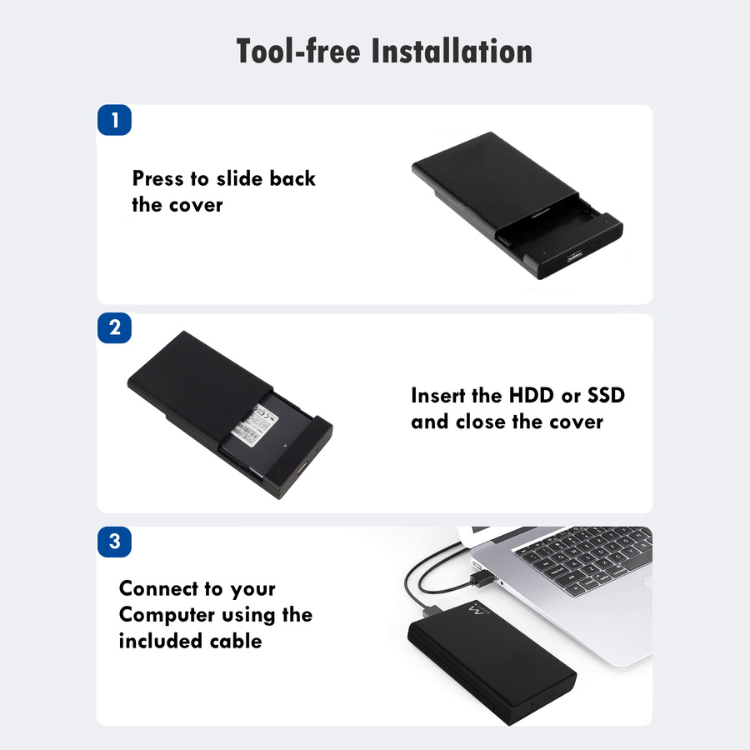 Caixa Externa 2.5" Ewent USB 3.0 Preto