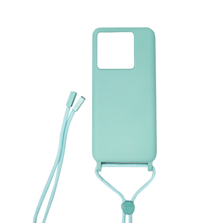 Capa T-K Silicone com cordão Xiaomi 13T/Pro Azul Turquesa