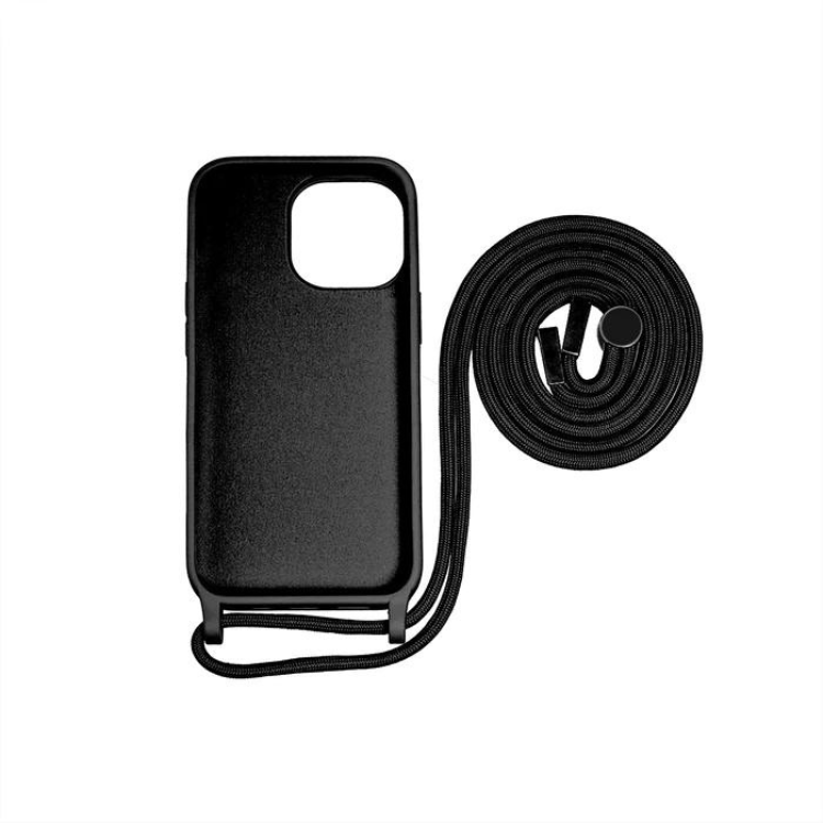 Capa Rixus iPhone 15 Pro Tpu Preto com Cordão