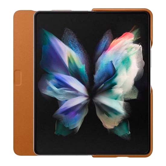 Capa Samsung Galaxy Z Fold3 F926 Leather Camel