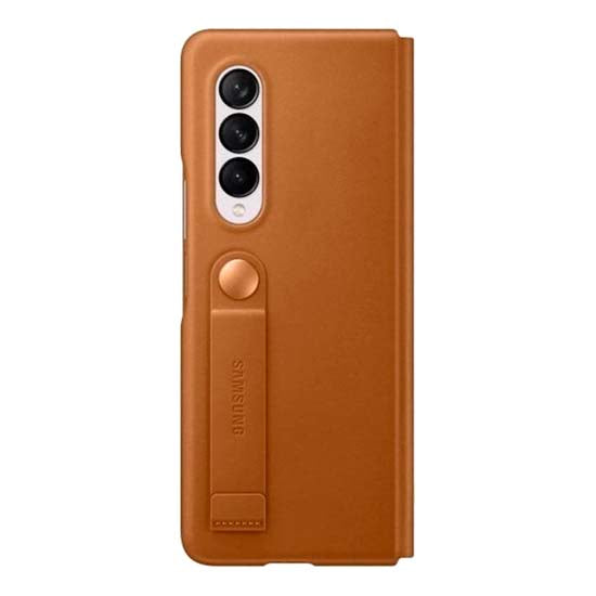 Capa Samsung Galaxy Z Fold3 F926 Leather Camel