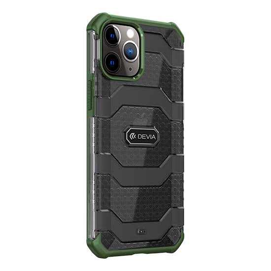Capa Vanguard Shockproof DEVIA Apple iPhone 13 Pro Max Verde Tropa