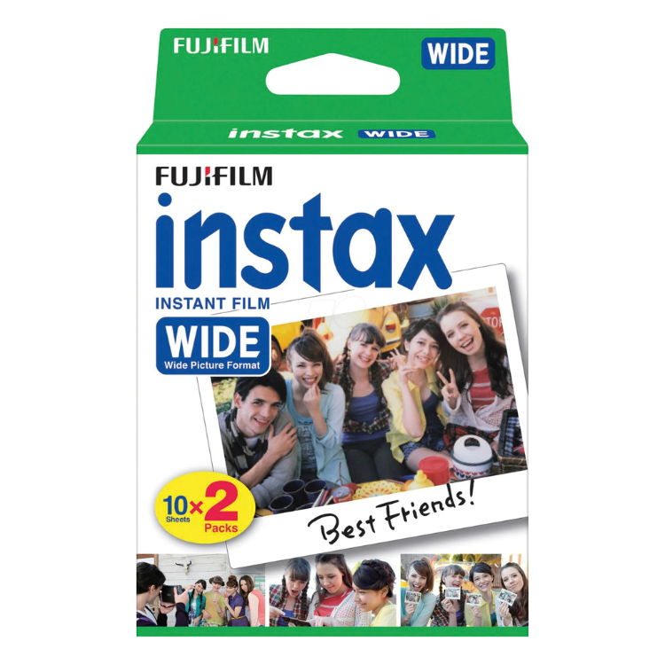 Carga FujiFilm Instax Wide 2x Pack (20 Folhas)