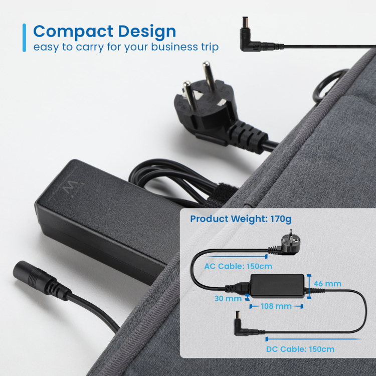 Carregador Ewent Automático Notebook Home 45W 8 pontas