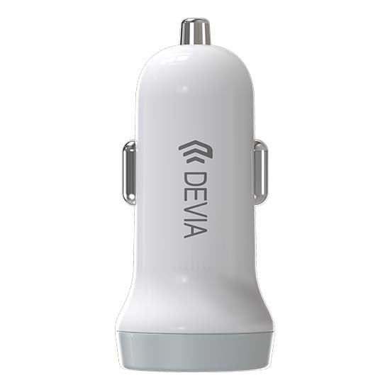 Carregador Isqueiro Smart Series DEVIA 2X USB 5V 3.1A Branco