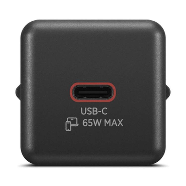 Carregador Lenovo Mini USB-C 65W GaN + Cabo USB-C 2m Preto