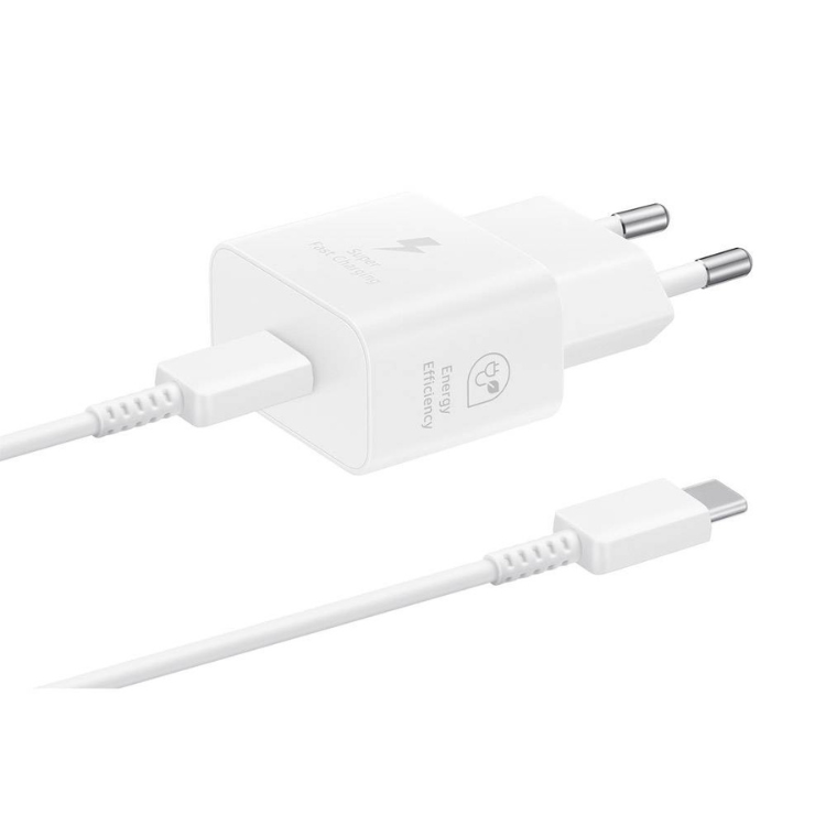 Carregador Samsung FastCharging EP-T2510 25W + Cabo USB-C White