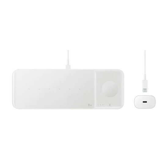 Carregador Wireless Samsung Charger Trio EP-P6300 Branco