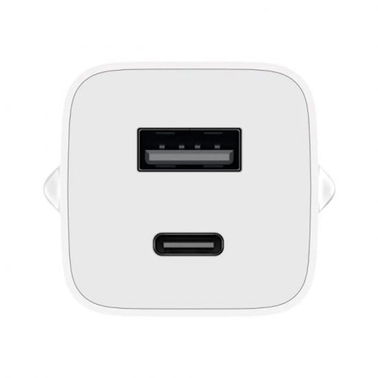 Carregador Xiaomi Mi Fast Charger C/ GaN Tech 65W USB + USB-C Branco