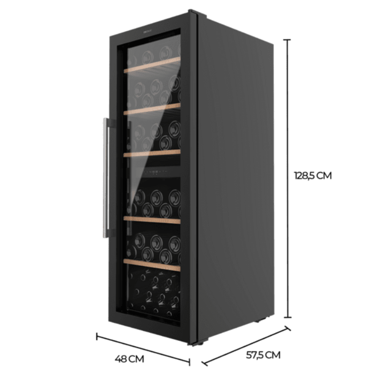 Cave de Vinhos Cecotec Bolero GrandSommelier Duo 77 Garrafas 193L