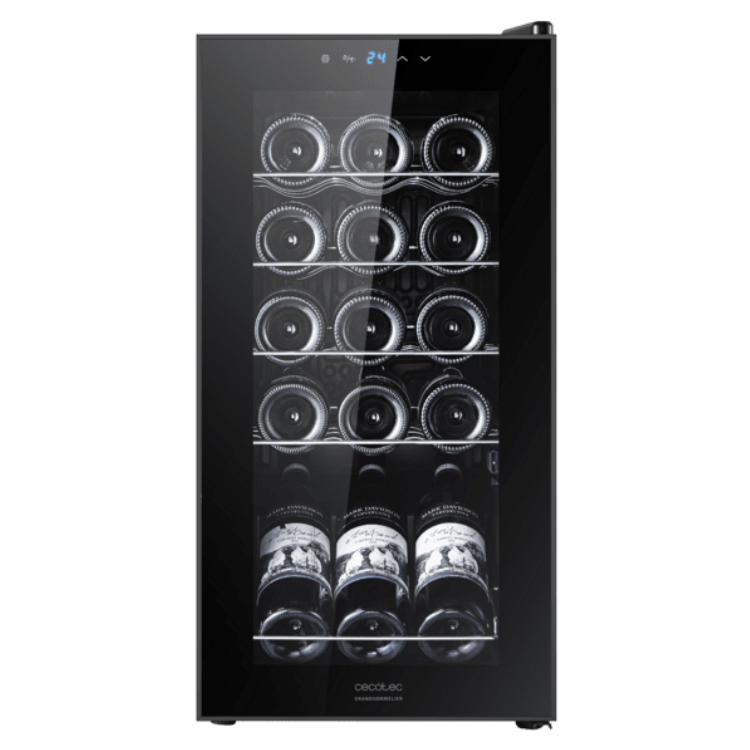 Cave de Vinhos Cecotec Bolero GrandSommelier 1550 Black Compressor 15 Garrafas