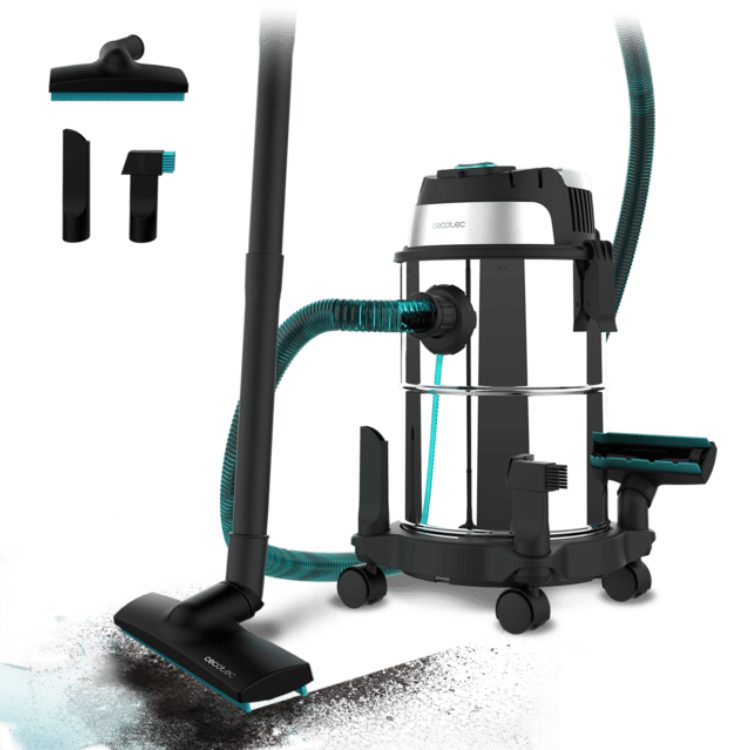 Aspirador Sólidos/Líquidos Cecotec Conga Rockstar Wet & Dry Steel 1200W