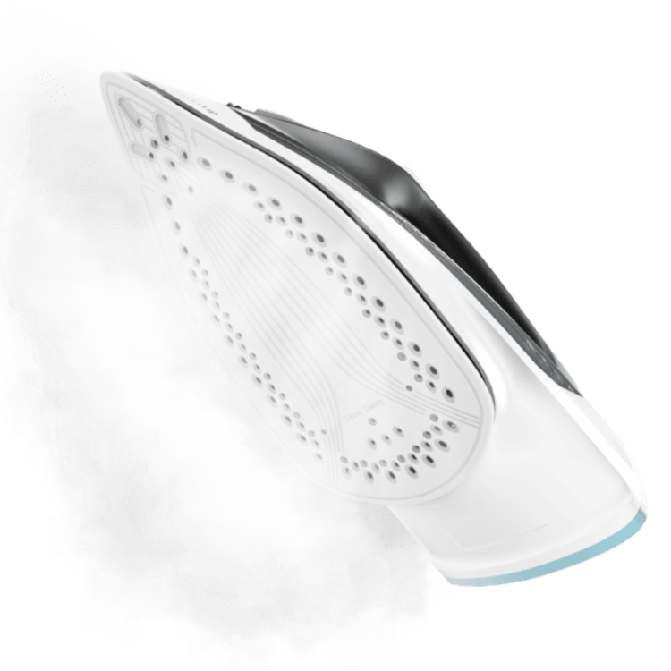 Cecotec IronHero 2600 Force steam iron, white and black, 2600W, soleplate with steam holes.