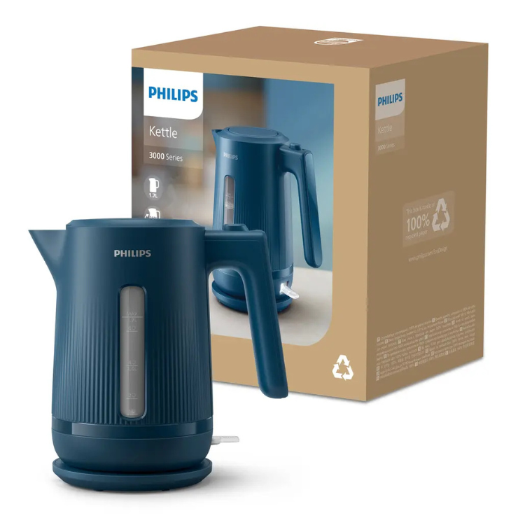 Chaleira Elétrica Philips HD9411/70 2200W 1,7L Azul