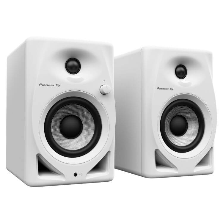 Colunas Monitoras DJ Pioneer DJ 4" DM-40D Par Branco