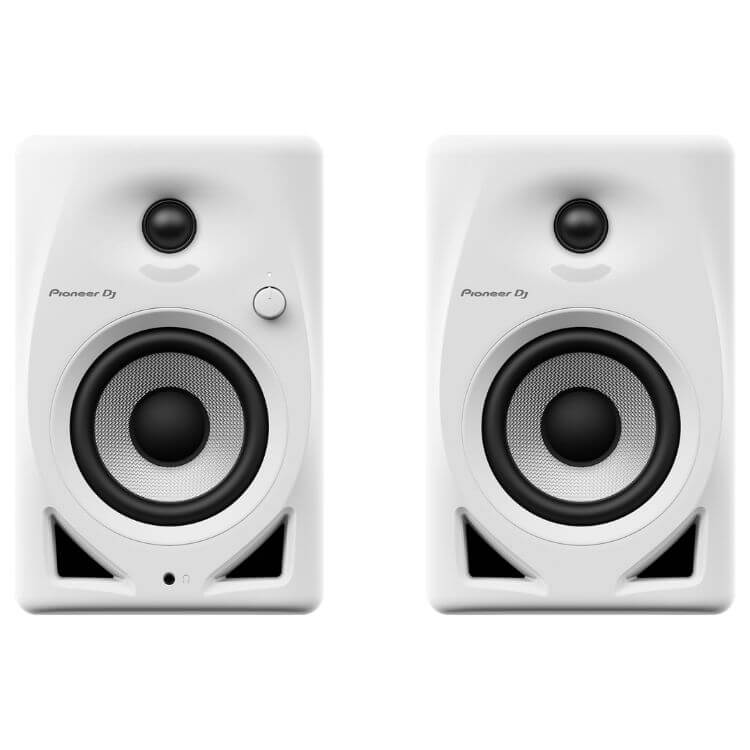 Colunas Monitoras DJ Pioneer DJ 4" DM-40D Par Branco