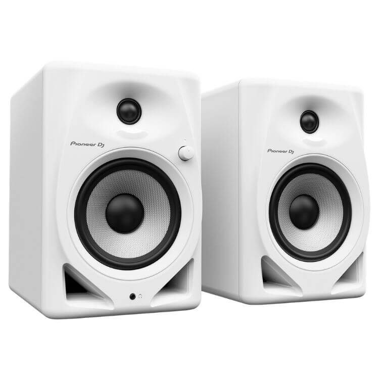 Colunas Monitoras DJ Pioneer DJ 5" DM-50D Par Branco