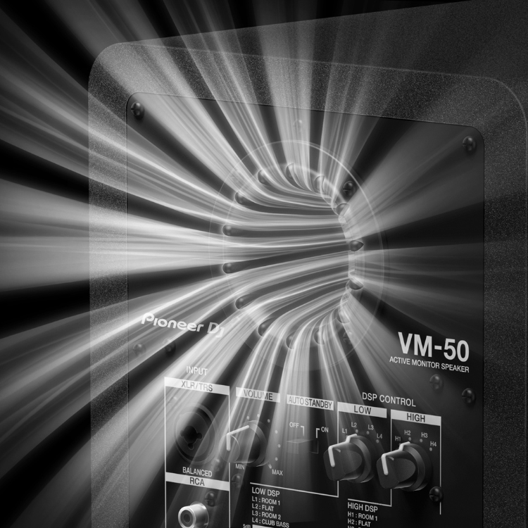 Coluna Monitora Pioneer DJ VM-70 6.5" 100W Unidade