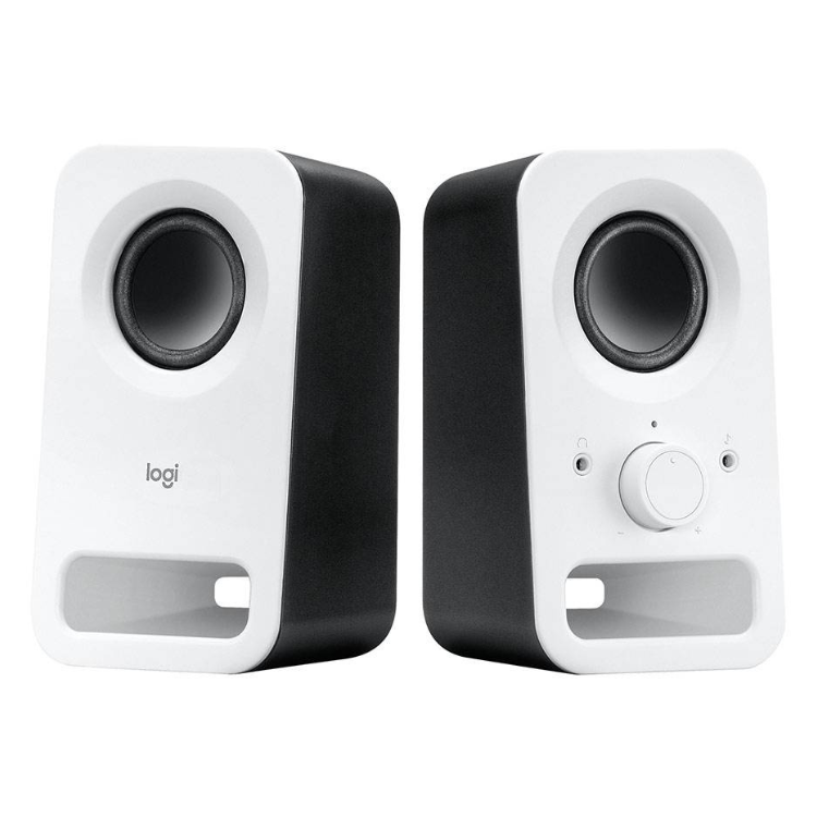 Colunas Logitech Z150 Compact Stereo 2.0 6W Peak / 3W RMS Branco