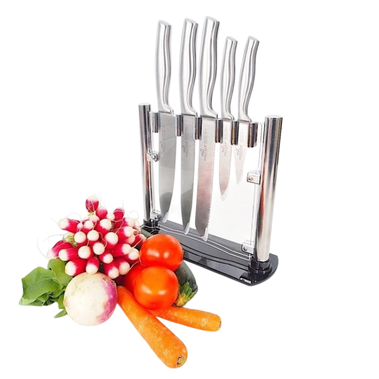 Conjunto de 5 Facas Fuji-Orys Lion Sabatier Inox