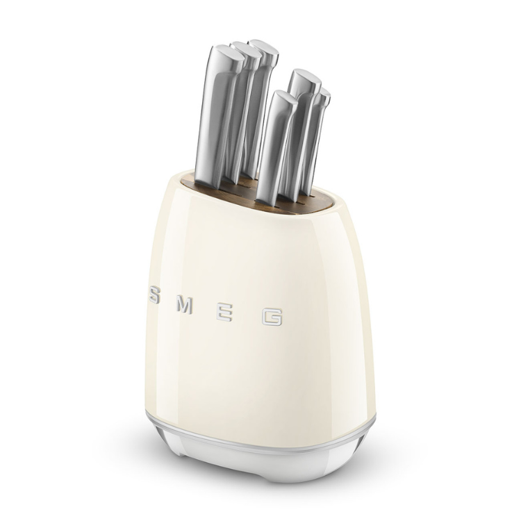 Conjunto de 6 Facas Smeg Anni 50 Creme