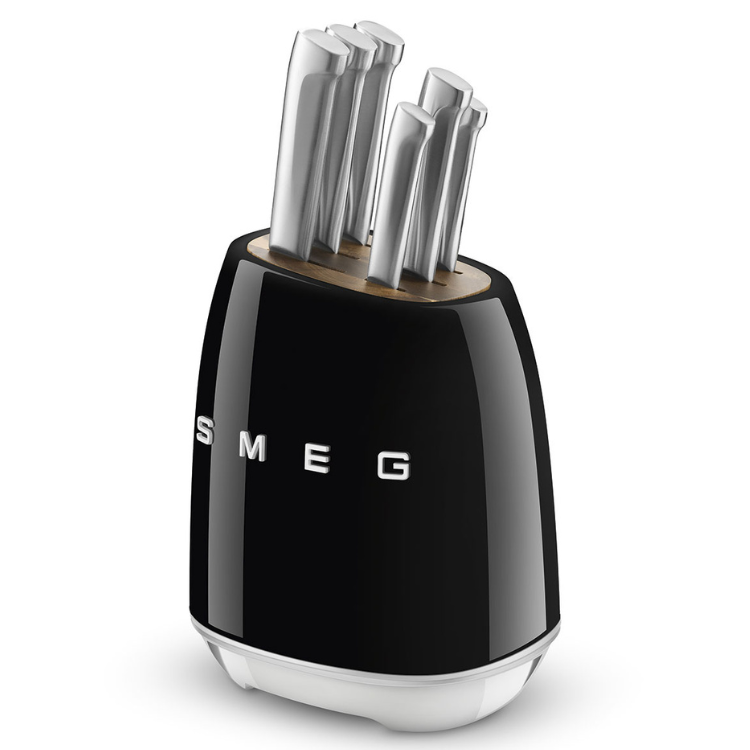 Conjunto de 6 Facas Smeg Anni 50 Preto
