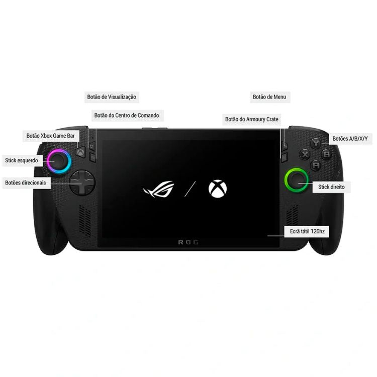 Consola Portátil Asus ROG Xbox Ally X (2025) RC73XA-NH011W 7" Ryzen Z2 Extreme 24GB/1TB Windows 11 Preto
