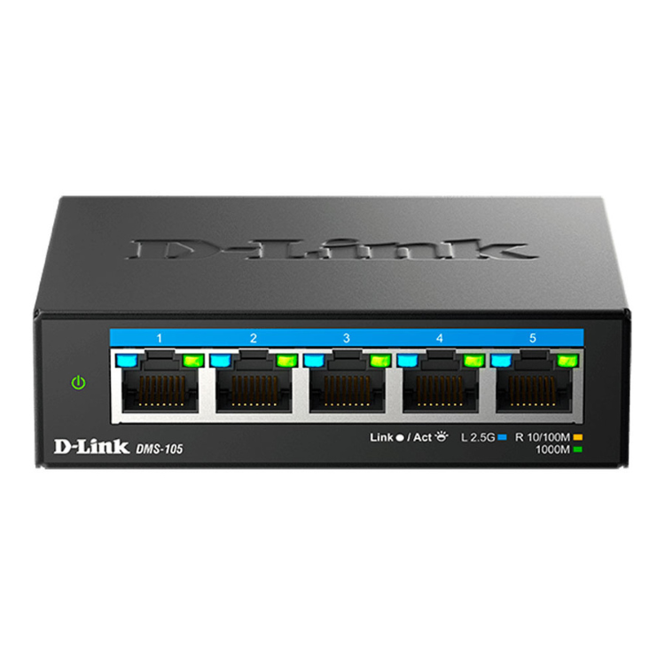 Switch D-Link 5 Portas Multi-Gigabit Unmanaged