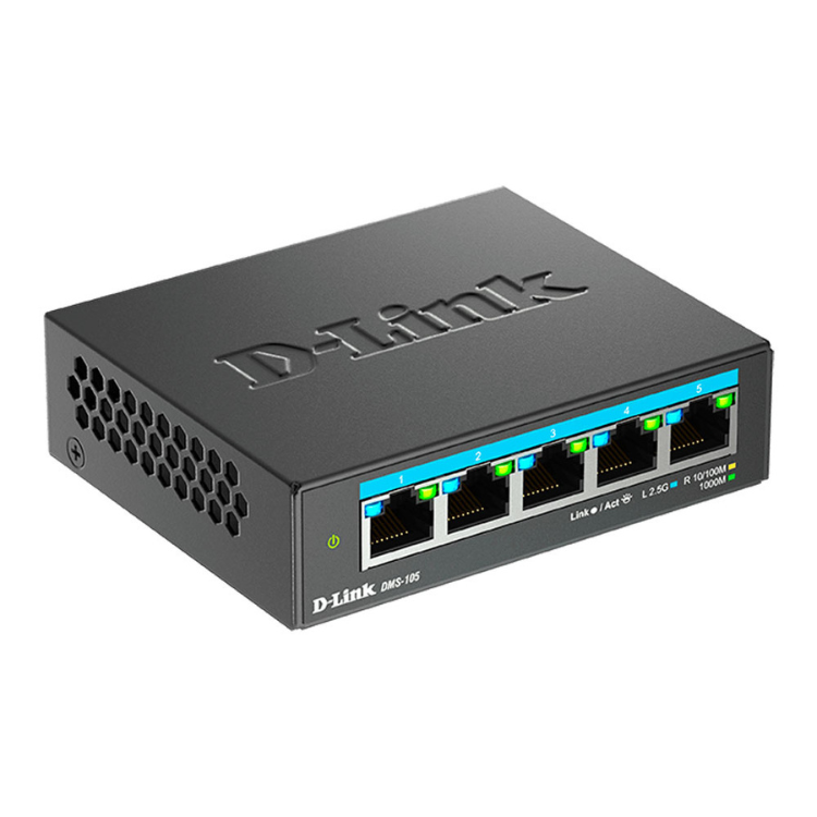 Switch D-Link 5 Portas Multi-Gigabit Unmanaged