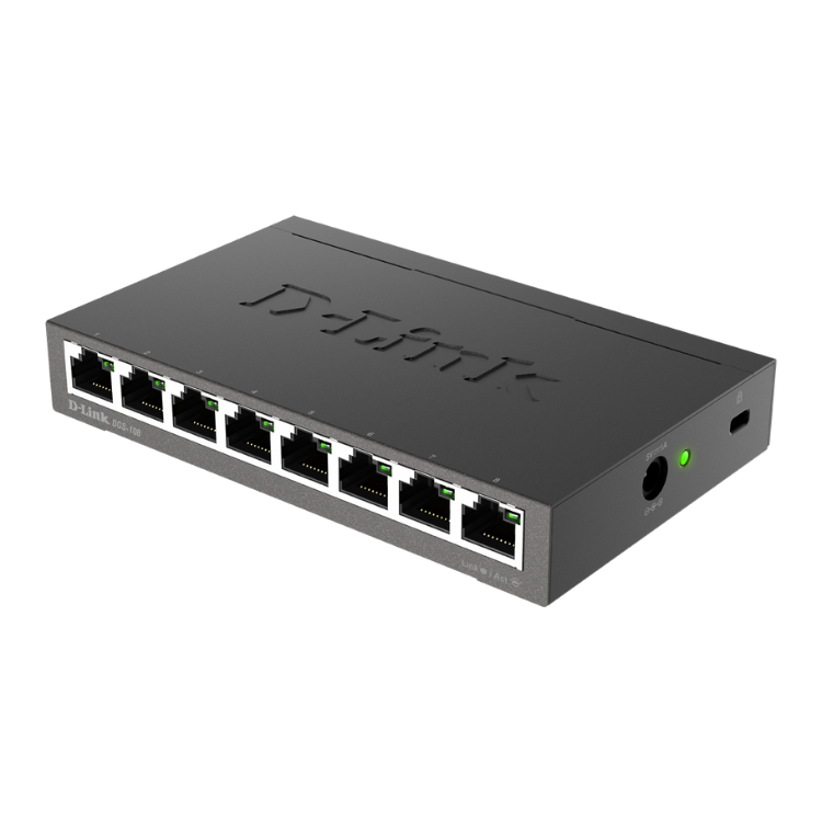 Switch D-Link 8 Portas Gigabit UnManaged Metal