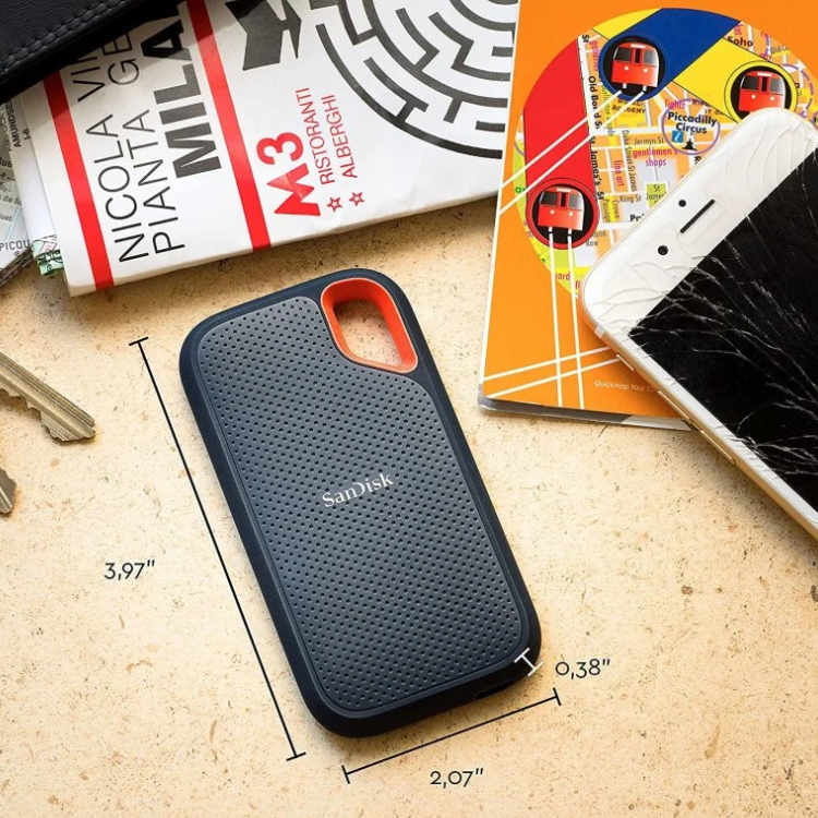 Disco Externo SSD SanDisk 2TB Extreme Portable 3.2 Gen 2