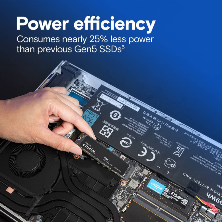 Disco SSD Crucial P510 Plus M.2 2TB NVMe PCIe