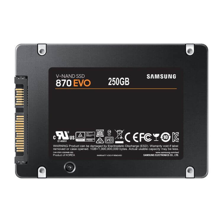 Disco SSD Samsung 870 Evo 250GB 2.5 SATA III