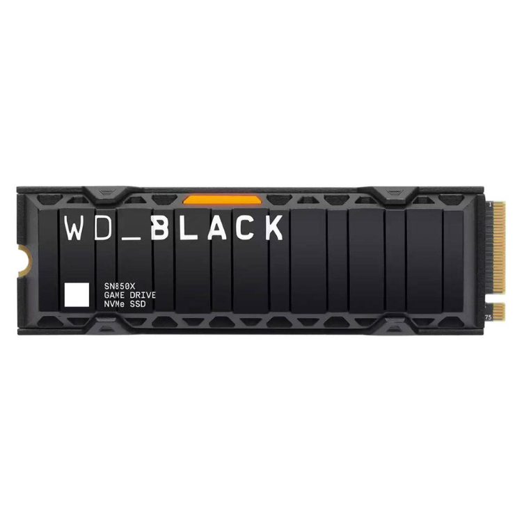 Disco SSD Western Digital WD Black SN850X M.2 2280 1TB NVMe Heatsink 3D