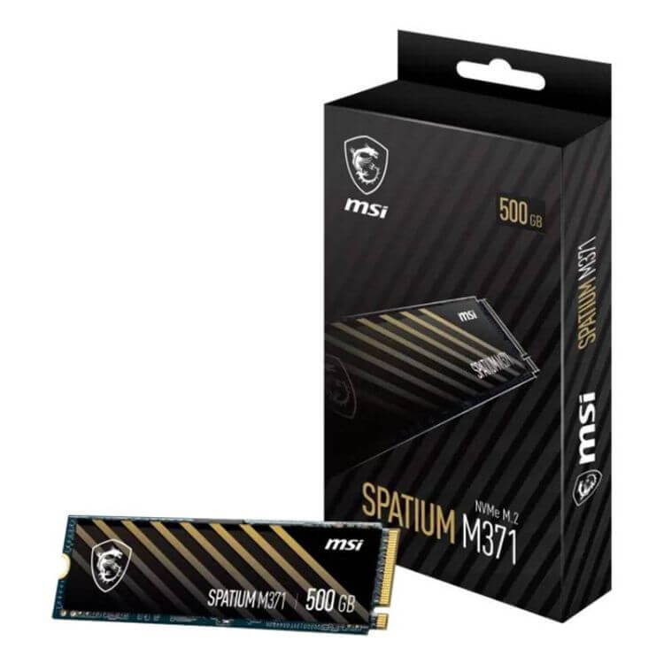 Disco SSD MSI Spatium M371 500GB M.2 2280 NVMe PCIe 3.0
