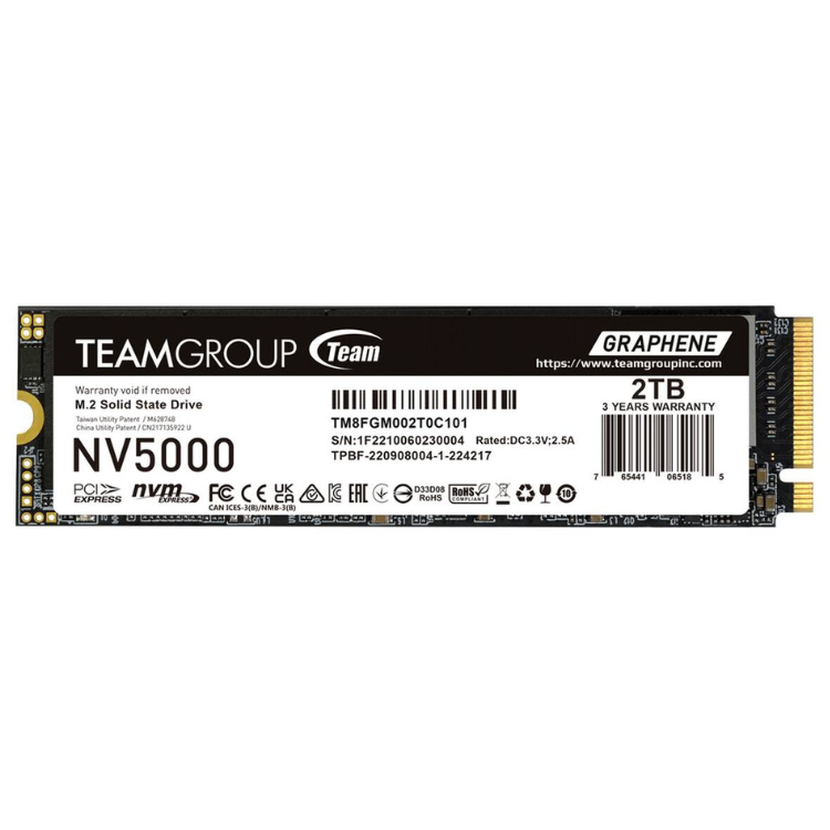 Disco SSD Team Group NV5000 2TB Gen4 M.2 NVMe
