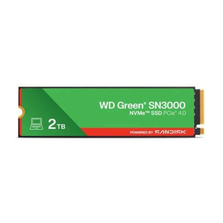 Disco SSD Western Digital WD Green SN3000 2TB M.2 2280 NVMe PCIe Gen4