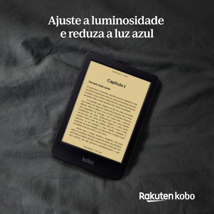 eReader Kobo Clara, ecrã 6 polegadas, 16GB, Wi-Fi, preto.