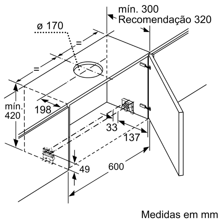 Exaustor de Gaveta Bosch Serie 4 DFS097A51 140W 90cm Inox PRÉ VENDA