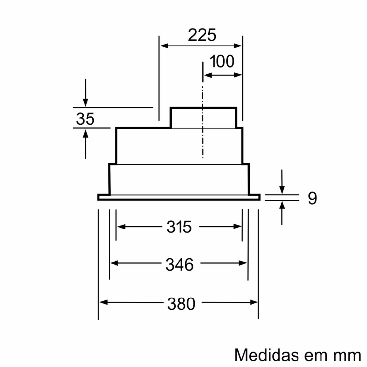 Exaustor de Encastre Bosch Serie 4 DHL555BM 53cm Inox