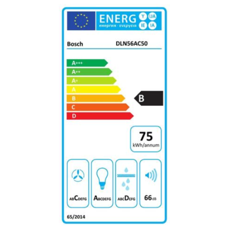 Exaustor Bosch Serie 6 DLN56AC50 250W 52cm Inox