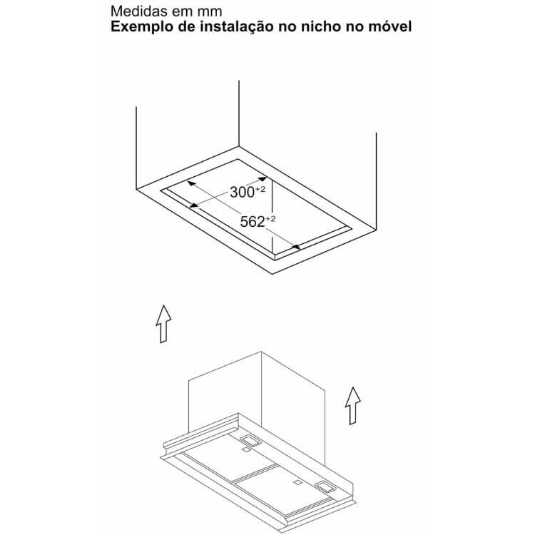 Exaustor Bosch Serie 6 DBB67DP60 105W 60cm
